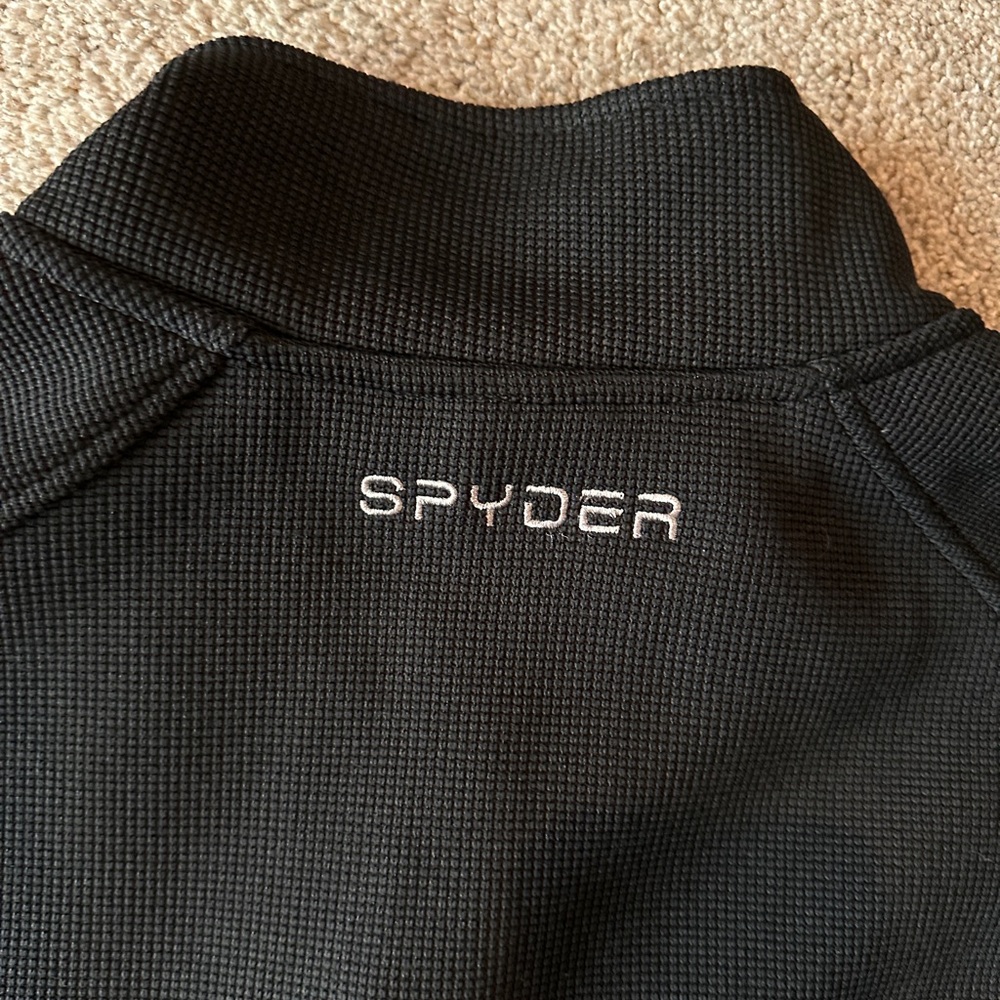 NWOT Men's Spyder Core Sweater Black Midweight Zip Jacket, Size Medium - Picture 4 of 7
